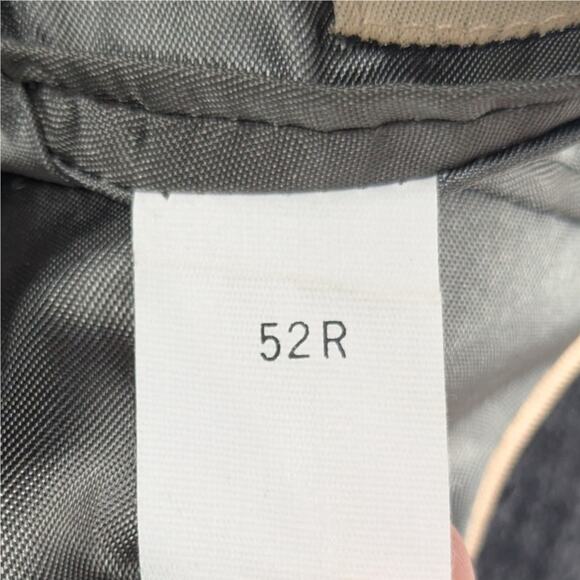 Robert Stock 52R Wool Blazer Sport Coat Men Gray Houndstooth Check Vintage - Picture 5 of 6